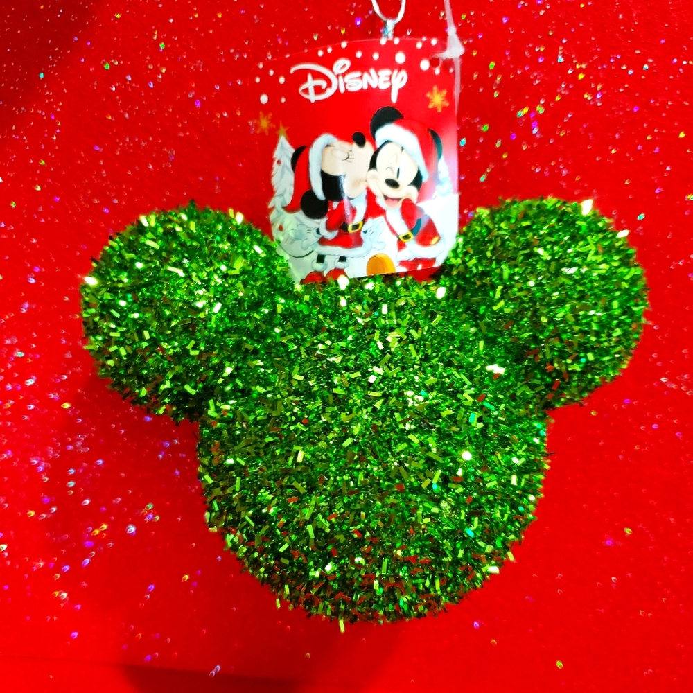 Disney Mickey Xmas Tree Green Ornament